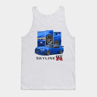 The Legendary Nissan Skyline GTR R34 Tank Top